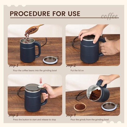 Stainless Steel Herbs Spices Nuts Grain Coffee Grinder